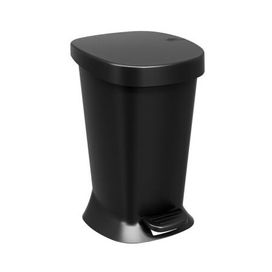 Lixeira com Pedal 5L Square Preto Coza