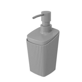 Porta Sabonete Liquido New Square 350ml Cinza Frio Coza