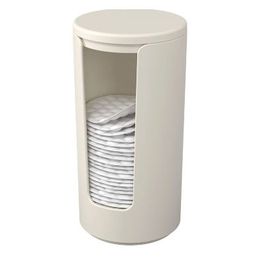 Porta Algodão em Disco Serene Light Gray Coza