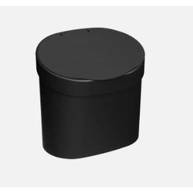 Lixeira com Tampa 2,5L Basic Preto Coza