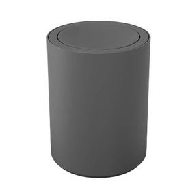Lixeira com Tampa Basculante 1L Serene Cinza Chumbo Coza