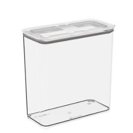 Pote Hermético Modo Retangular 2,7L Cristal Coza