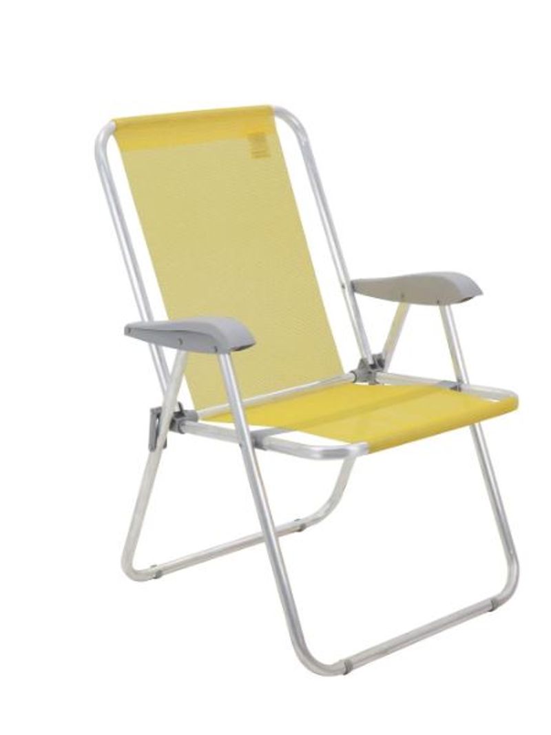 2327694-cadeira-de-praia-Creta-Master-em-aluminio-com-assento-amarelo-Amoedo