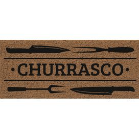Capacho Vinilico Churrasco Estampado Komeco