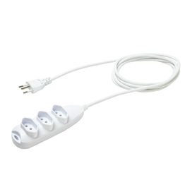 Extensão Elétrica 3 Tomadas 3 Pinos 5M Branco Intelbras