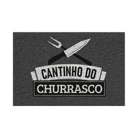Capacho Vinilico Cantinho Churrasco Estampado 60x40cm Komeco