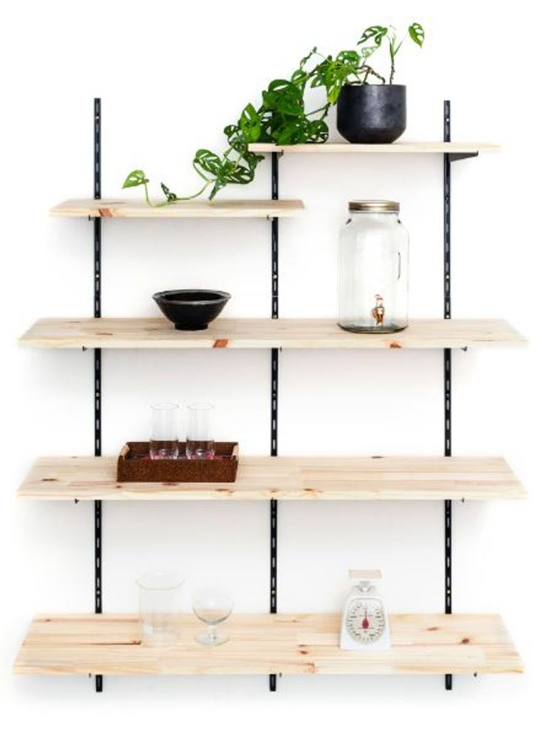 2327880-KIT-PRATELEIRA-PINUS-60X30CM-TRILHO-SIMP-Amoedo