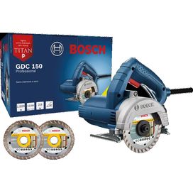 Kit Serra Mármore 1500W GDC150 220V Azul Bosch