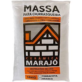 Massa Refratário 18kg Terracota Cerâmica Marajó