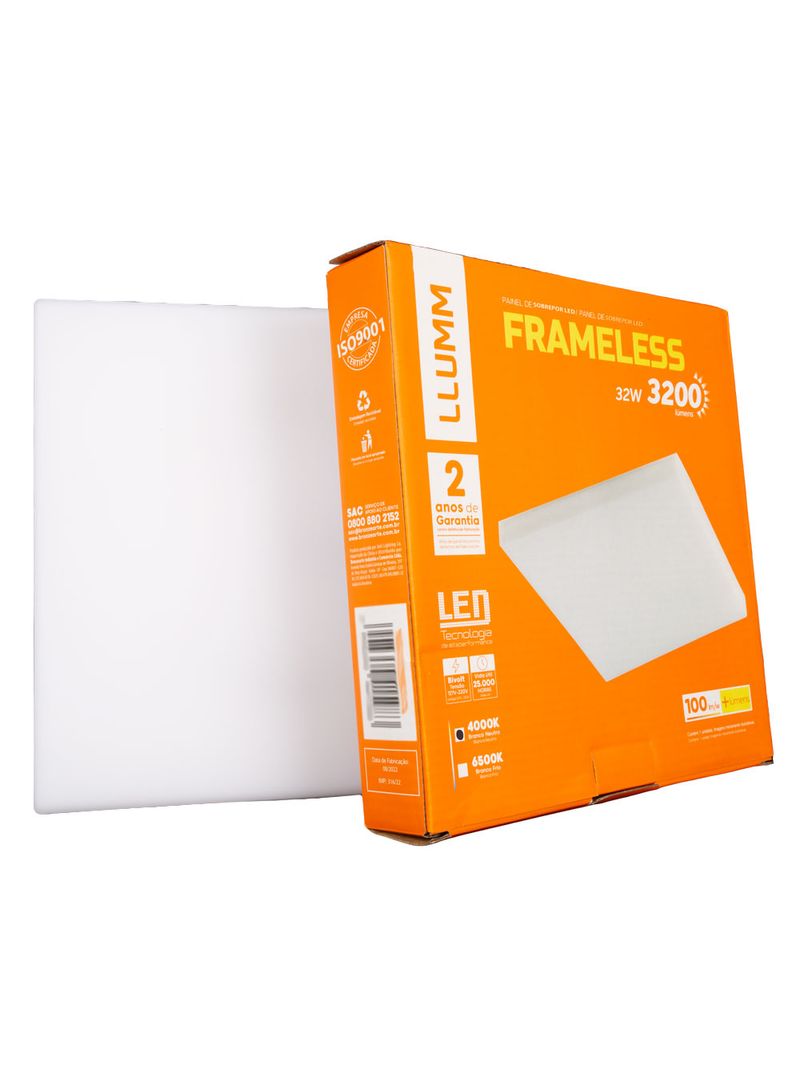 2333645---Luminaria-Sob-Frameless-Quadrado-32W-4K-BRANCO-AMOEDO