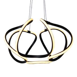 Pendente Space Countor 3k 54cm Preto 50w Bronzearte