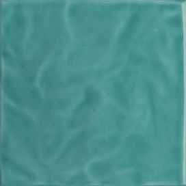 Azulejo 20x20 Verde Agua Onda Brilhante Bold Eliane