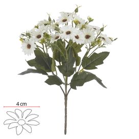 Buque Margarida X15 30cm Creme Outono Flor Arte