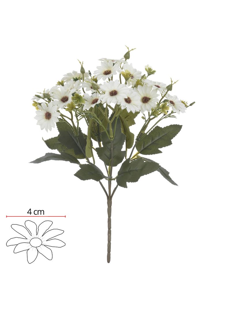 2342791-BUQUE-MARGARIDA-X15--CREME-OUTONO--30cm-Amoedo