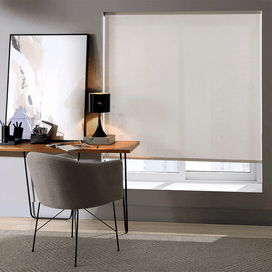 Persiana Rolo 1,60mx1,60m Tela Solar 5% Bege Bella Janela