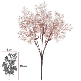 Buque Gypso X18 33cm Branco Flor Arte