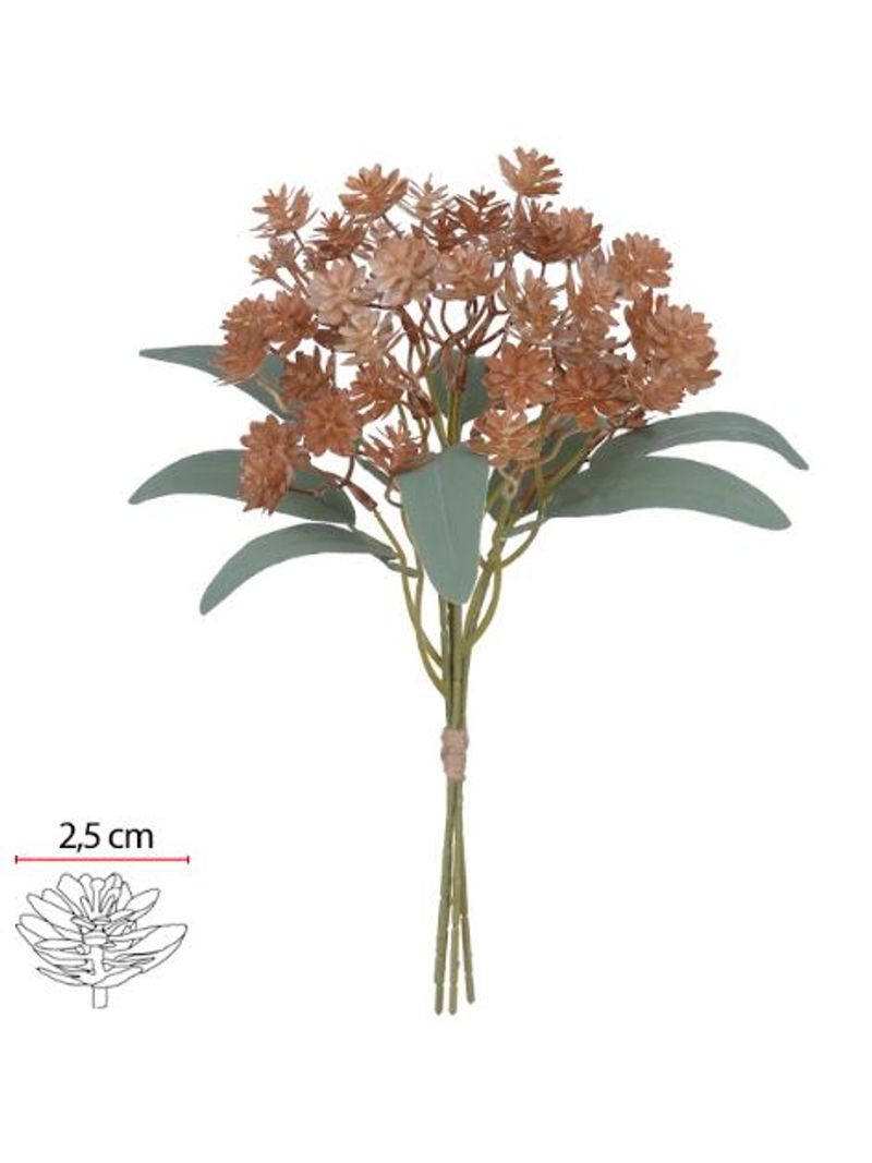 2343153-BUQUE-FLOR-MINI-RAMALHETE-C-FITA-PLASTICO-X48--OCRE-OUTONO--32cm-Amoedo