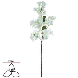 Haste Bougainville X75 99cm Branco Flor Arte