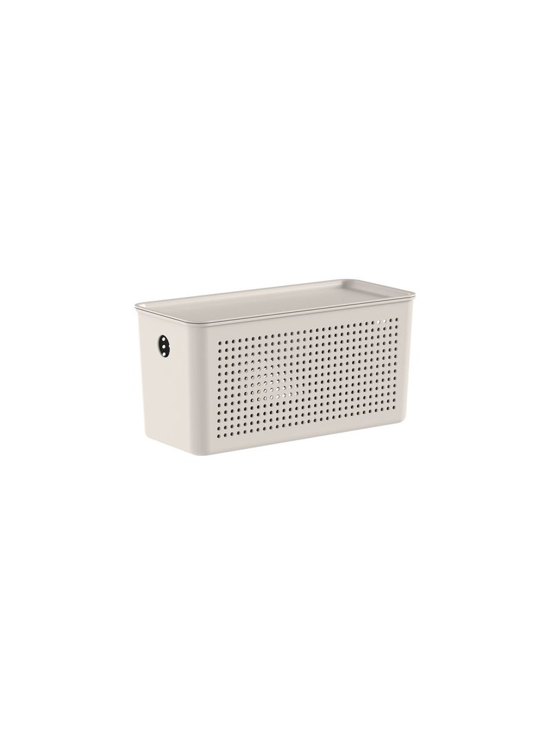 2344052-CESTO-FLOW-COM-TAMPA-27X12X13CM-BEGE-AMOEDO