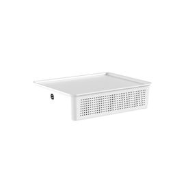Cesto Flow com Tampa 34x27x9cm Branco Fechado Martiplast