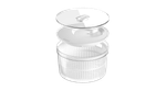 2343852-CONJUNTO-SECADOR-E-ORGANIZADOR-CLEAR-FRESH-55L-AMOEDO