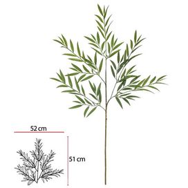 Galho Bamboo 90cm Verde Flor Arte