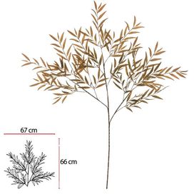 Galho Bamboo 104cm Verde Oliva Flor Arte