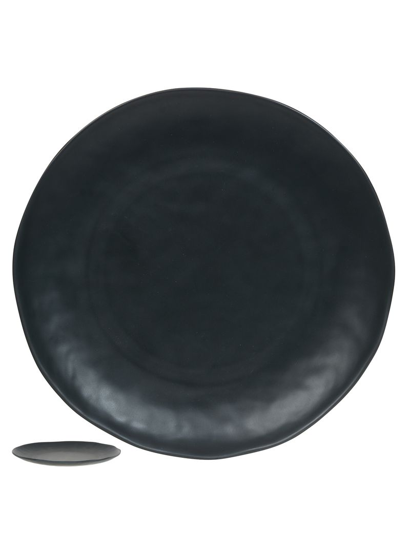 2339641--PRATO-RASO-MELAMINA-27cm-ORGANIC-PRETO-FLOR-ARTE-AMOEDO