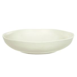 Prato Fundo Melamina Organic 22cm Off white Flor Arte
