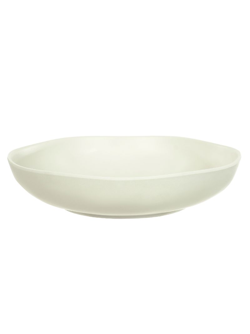 2339650--PRATO-FUNDO-MELAMINA-22cm-ORGANIC-OFF-WHITE-FLOR-ARTE-AMOEDO
