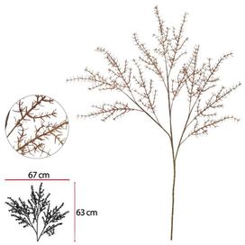 Galho Alecrim 103cm Ocre Outono Flor Arte