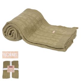 Peseira Villa Kasia 90cmx2M Bege Flor Arte