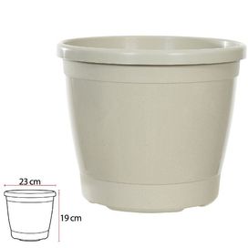 Vaso Siena 19x23cm Marfim Flor Arte