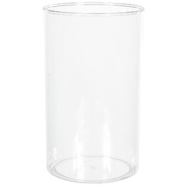 Vaso Cilíndrico 21x12,5cm Transparente Flor Arte