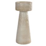 2341185-CASTICAL-DECORATIVO-10X25CM-BEGE-FLOR-ARTE-AMOEDO