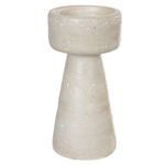 2341193-CASTICAL-DECORATIVO-10X20CM-BEGE-FLOR-ARTE-AMOEDO