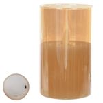 2341088-VELA-LED-VIDRO-BATERIA-BRANCO-QUENTE-125X75CM-FLOR-ARTE-AMOEDO