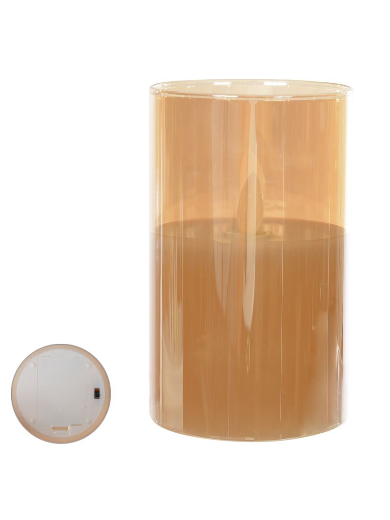 2341088-VELA-LED-VIDRO-BATERIA-BRANCO-QUENTE-125X75CM-FLOR-ARTE-AMOEDO
