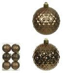 50427001-BOLA-DECORADA-NATAL-C-6-UNIDADES-PVC--MARROM--8cm-AMOEDO