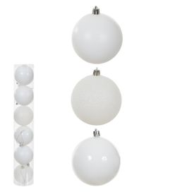 Bola Misto Tubo com 6 Unidades Branco Florarte