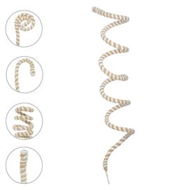 Complemento Candy Espiral Bege Branco Florarte