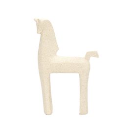 Escultura Cavalo 19035 Creme Mart Presentes