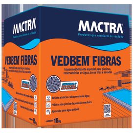 Impermeabilizante Vedbem Fibras para Piscina e Reservatório Mactra 18 kg Coral
