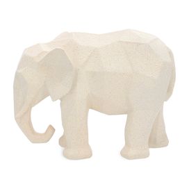 Escultura Elefante 19405 Branco Mart Presentes