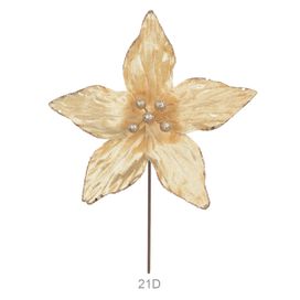 Haste Bico Papagaio 34cm Champagne Florarte