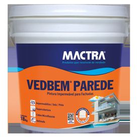 Tinta Impermeabilizante Vedbem Parede Mactra 18kg Coral