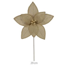 Haste Bico Papagaio Natal 19cm Bege Florarte