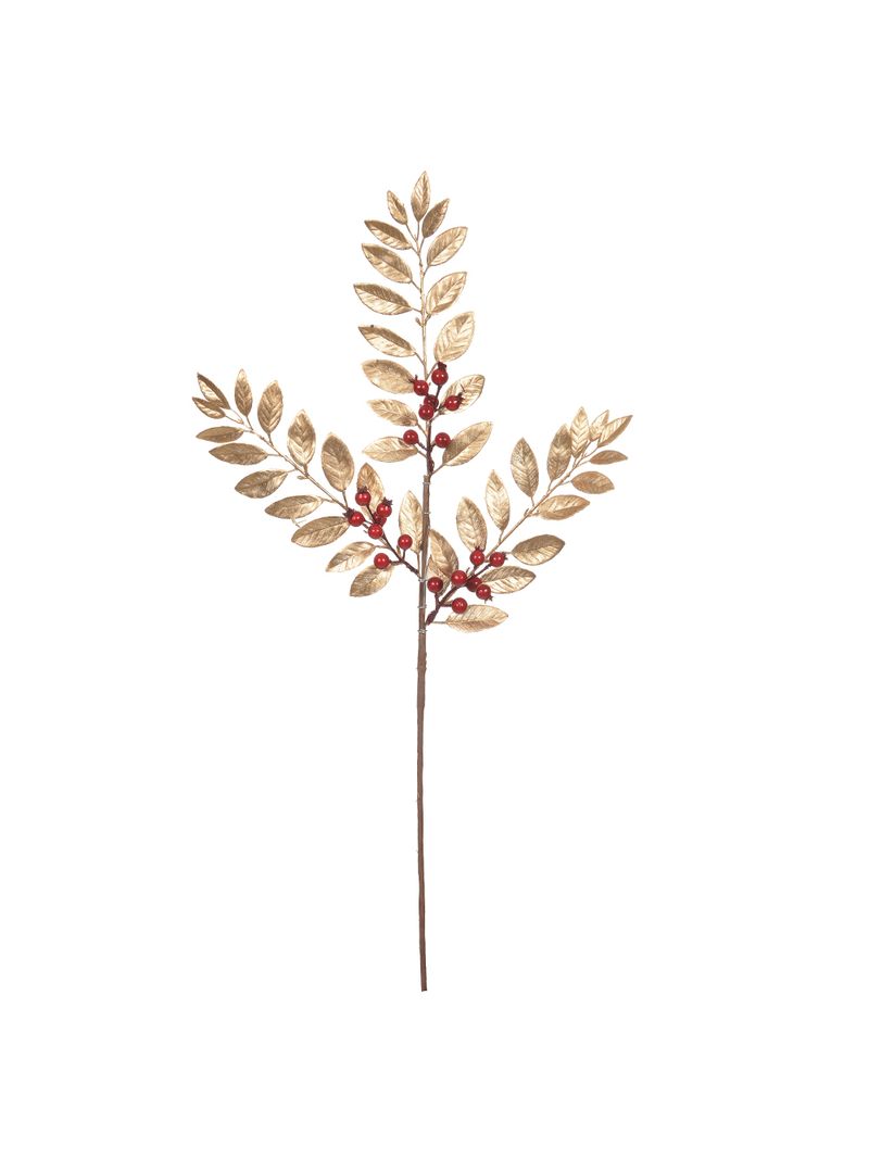 56460001-HASTE-FOLHA-C-BERRY--DOURADO-VERMELHO--74cm-AMOEDO
