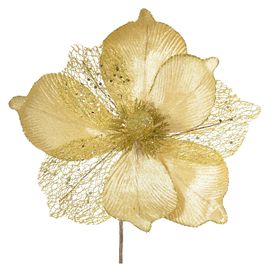 Haste Magnolia 24cm Dourado Florarte