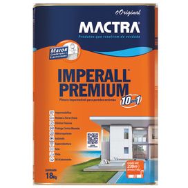 Tinta Acrilica Impermeabilizante Imperall Premium 10 em 1 Mactra 18l Coral